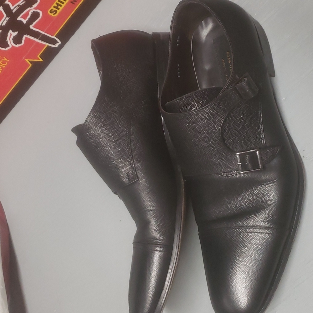 To Boot mens 11.5 double monk strap dress shoes oxford black